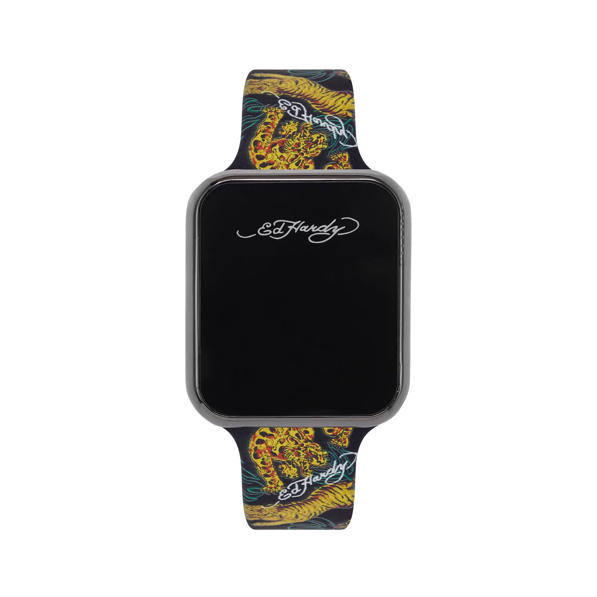 Ed Hardy Men's Multicolor Silicone Strap Watch 45mm sold by iTouch Wearables