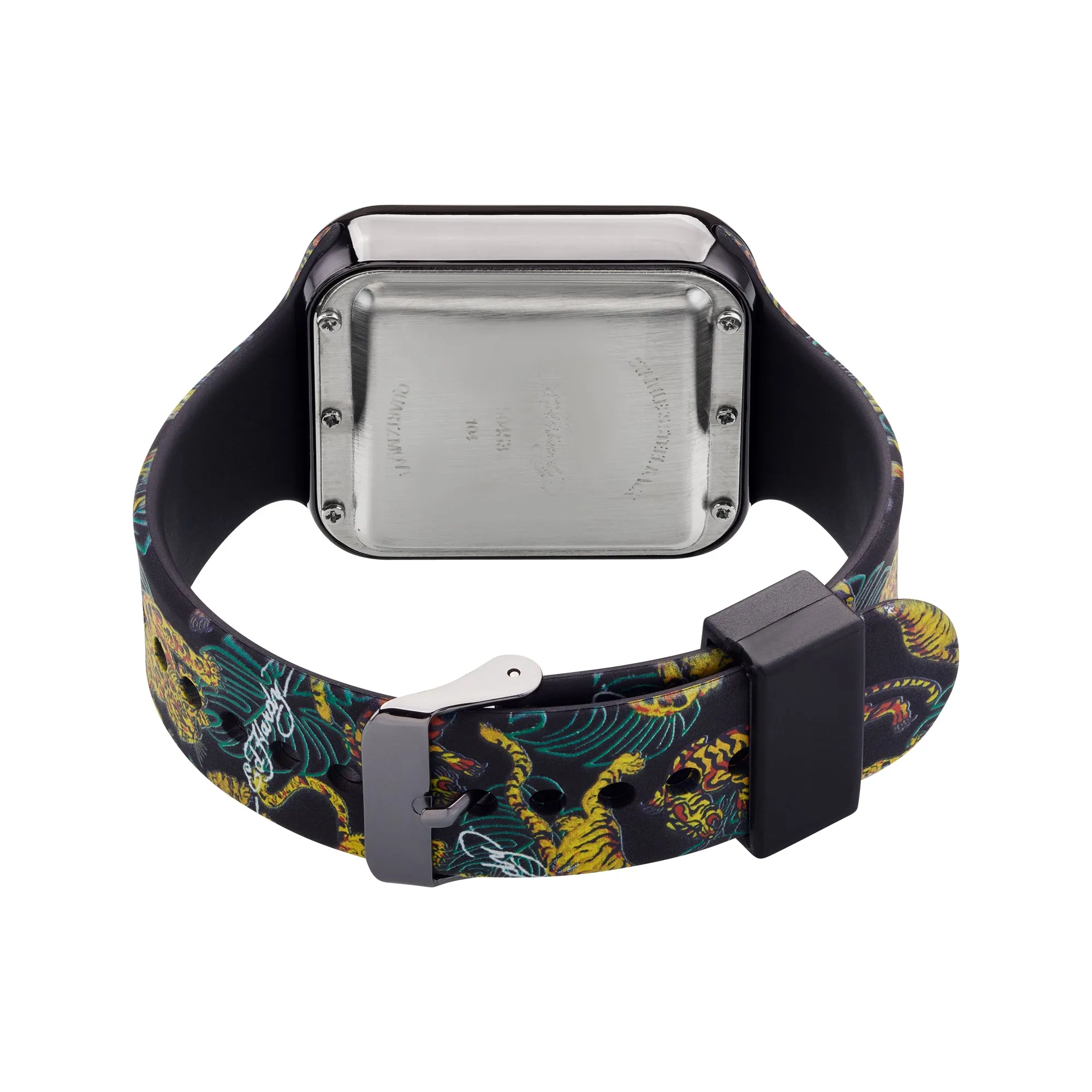 Ed Hardy Men's Multicolor Silicone Strap Watch 45mm sold by iTouch Wearables product image thumbnail 3