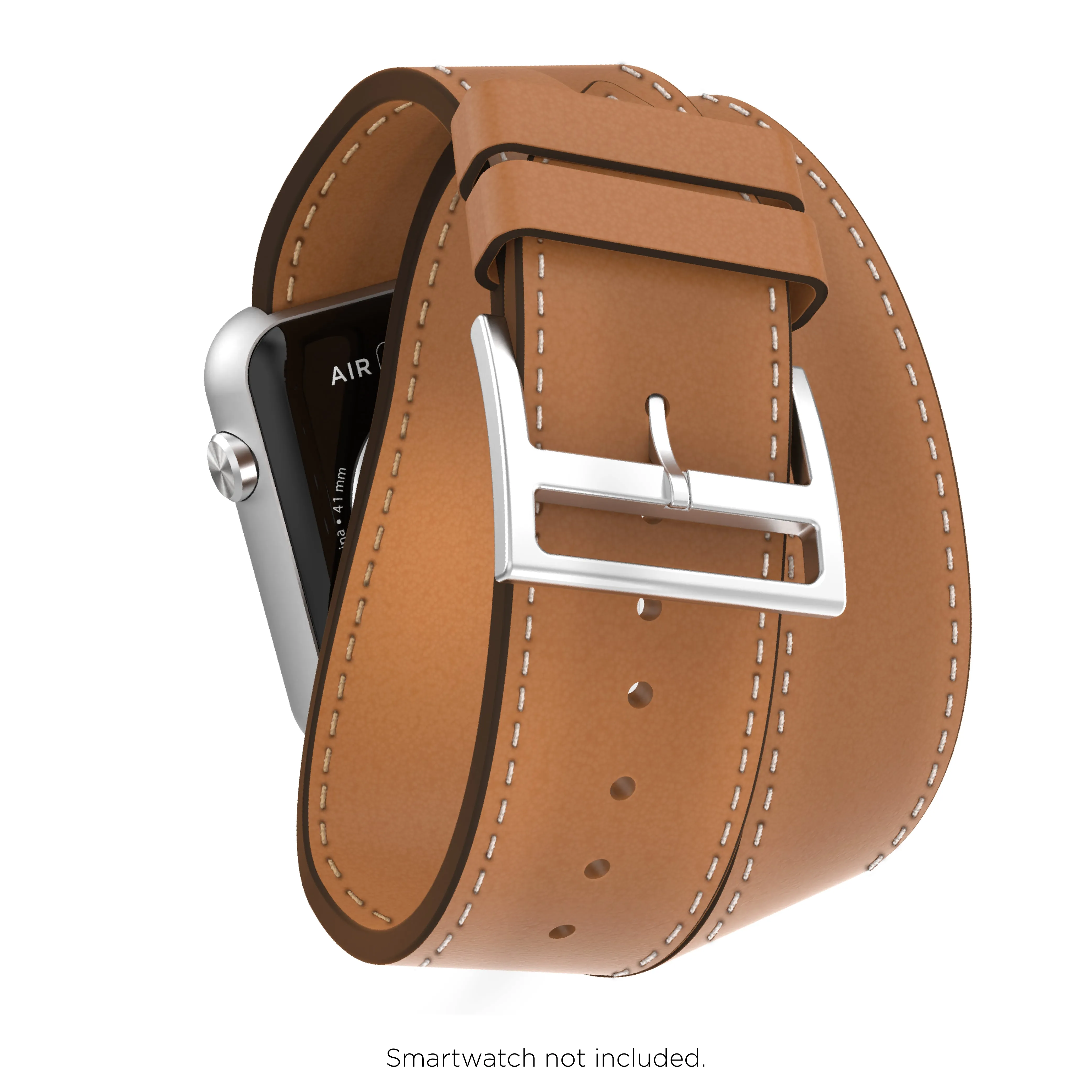 iTouch Air 4 | Jillian Michaels Edition Extra Band: Brown Leather/Silver sold by iTouch Wearables product image thumbnail 4
