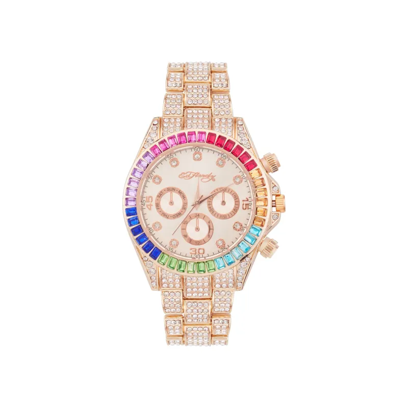Ed Hardy Ladies Metal Roseg/Rosegold Plain Analog Watch sold by iTouch Wearables