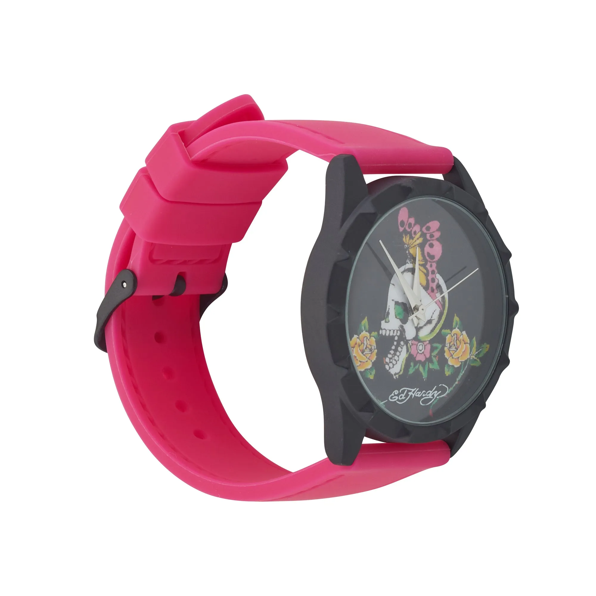 Ed Hardy Ladies Black/Fushia Plain Watch Analog sold by iTouch Wearables product image thumbnail 2