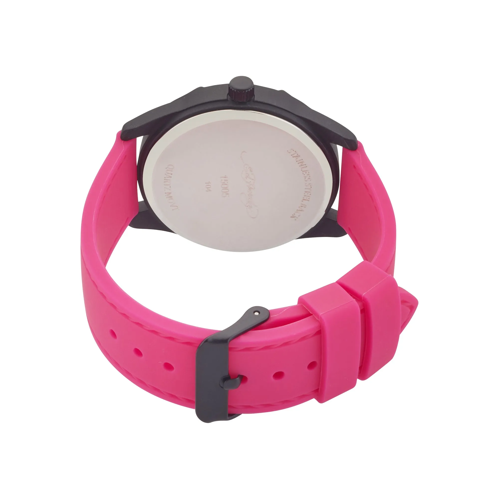 Ed Hardy Ladies Black/Fushia Plain Watch Analog sold by iTouch Wearables product image thumbnail 3