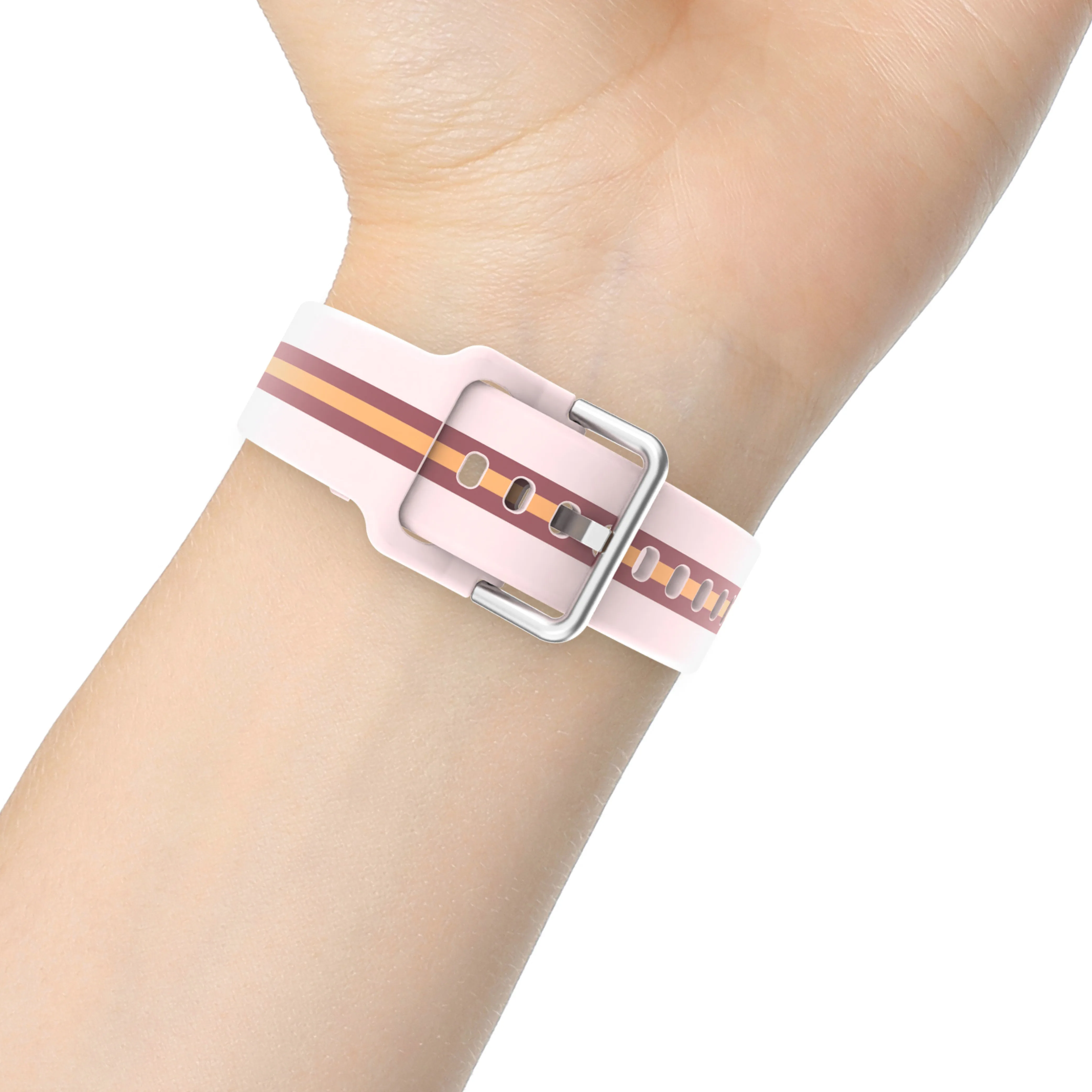 iTouch Air 4 | Jillian Michaels Edition Extra Band: Blush/Silver Silicone sold by iTouch Wearables product image thumbnail 5