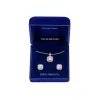 Danecraft Cubic Zirconia Cushoin Cut Pendant Necklace & Earrings Set sold by iTouch Wearables