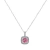Danecraft Cubic Zirconia Cushoin Cut Pendant Necklace & Earrings Set sold by iTouch Wearables