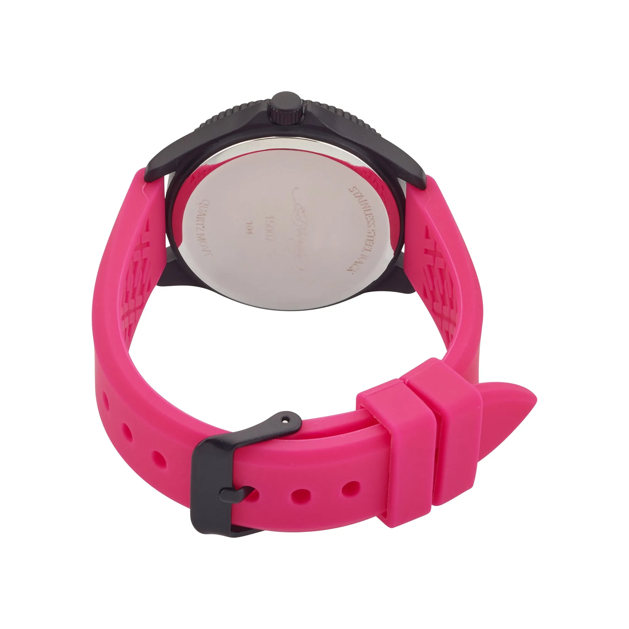 Ed Hardy Ladies Rubber Mul(Print)/Fushia Plain Analog Watch sold by iTouch Wearables product image thumbnail 3