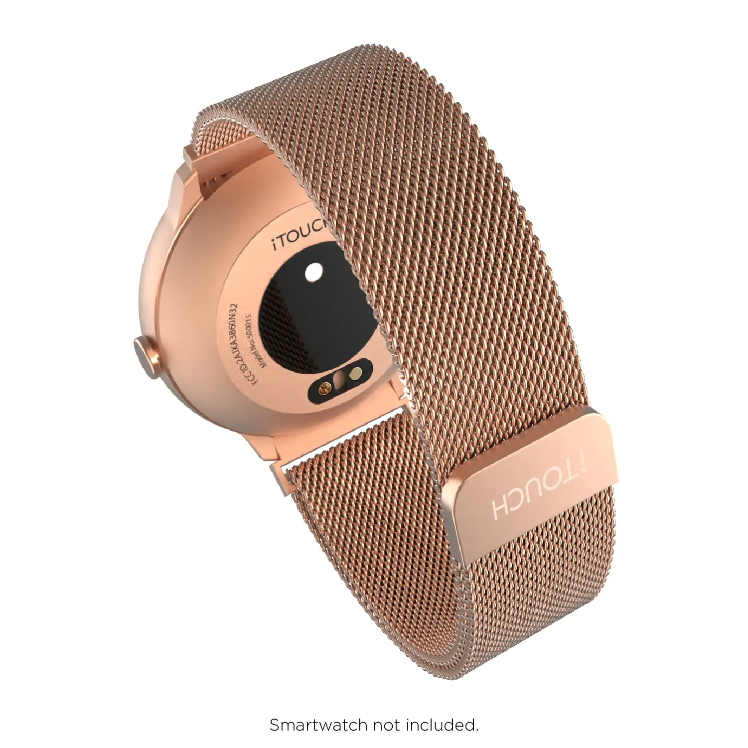 iTouch Air 3 40mm/Sport 3/Sport 4 Extra Interchangeable Strap: Rose Gold Mesh sold by iTouch Wearables product image thumbnail 4