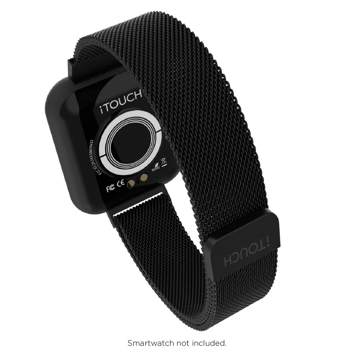 iTouch Air 3 40mm, Sport 3 & Sport Extra Interchangeable Strap: Narrow Black Mesh sold by iTouch Wearables product image thumbnail 4