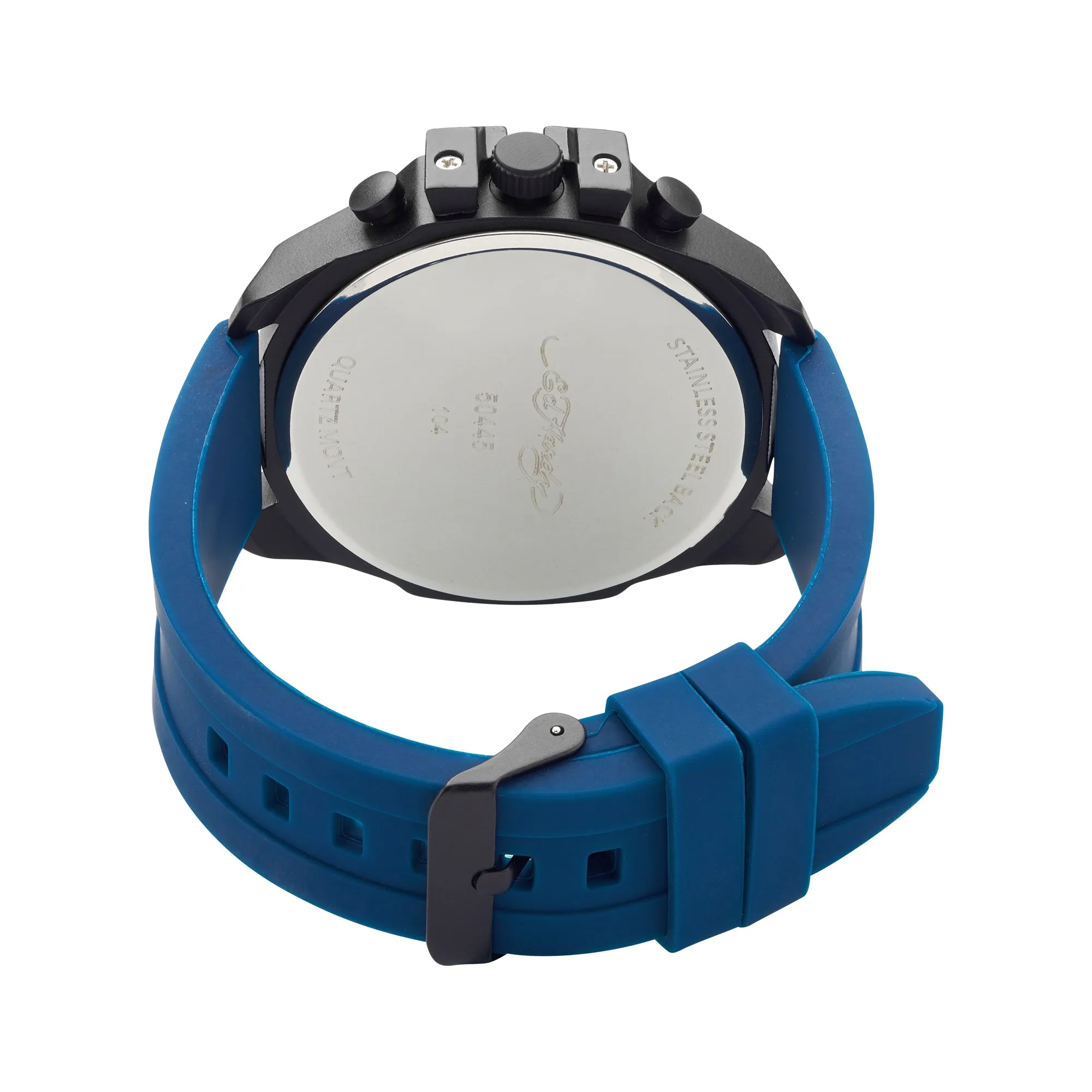 Ed Hardy Men's Navy Silicone Strap Watch 53mm sold by iTouch Wearables product image thumbnail 3