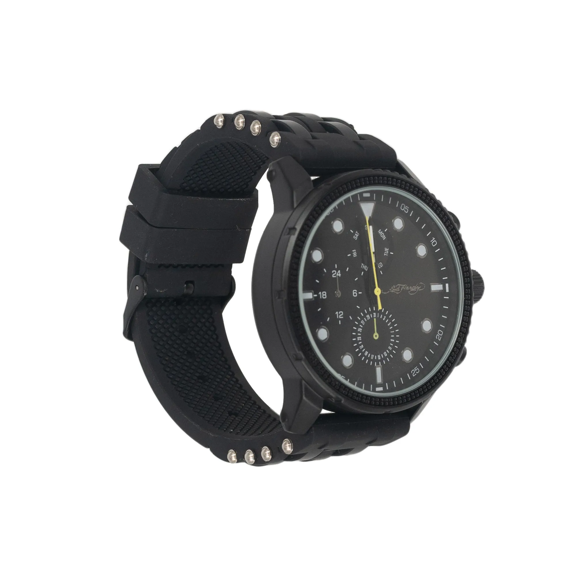 Ed Hardy Men's Black Silicone Strap Watch 48mm sold by iTouch Wearables product image thumbnail 2