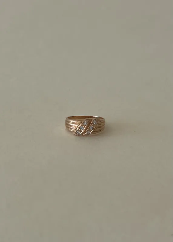 Vintage Twist Cubic Zirconia Ring sold by Kinn