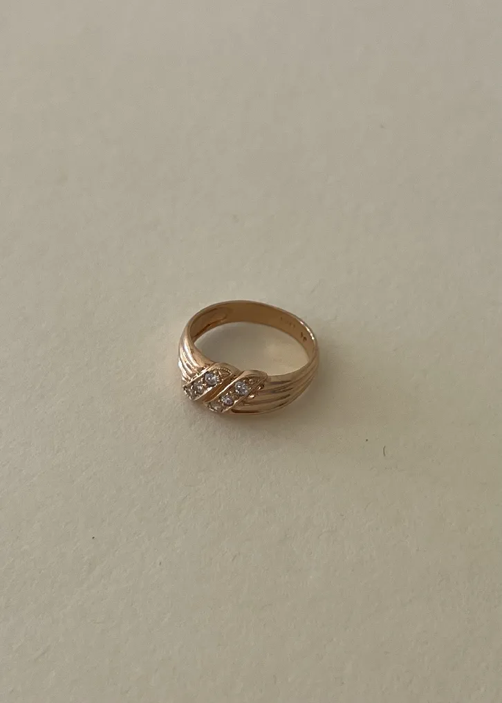Vintage Twist Cubic Zirconia Ring sold by Kinn product image thumbnail 4