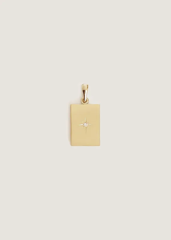 Petite North Star Diamond Pendant sold by Kinn