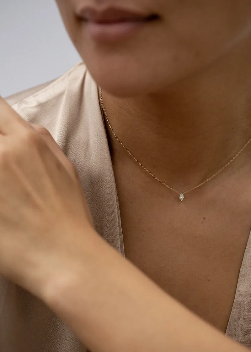 Solitaire Marquise Diamond Necklace sold by Kinn product image thumbnail 2