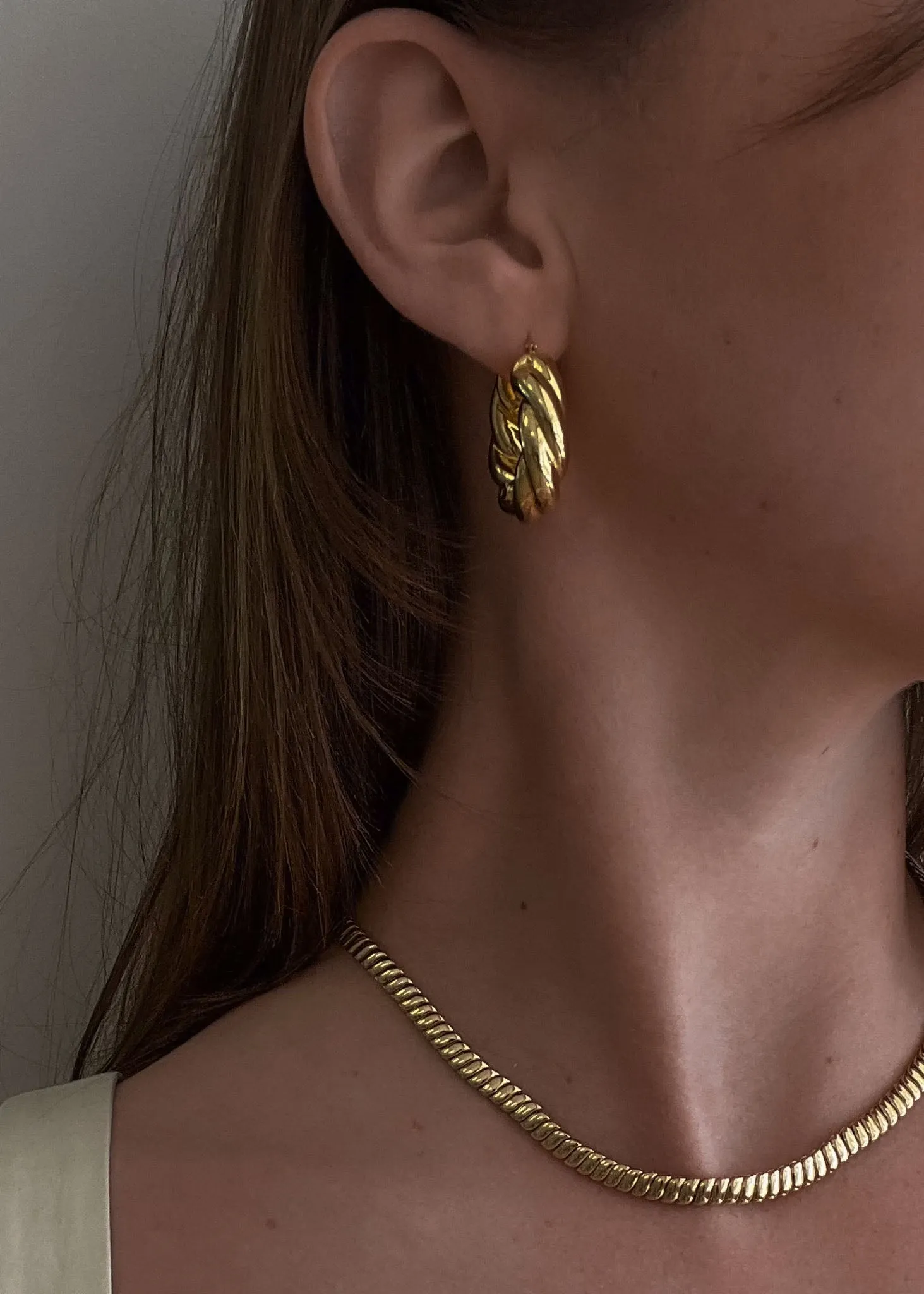 Taylor Twist Hoop Earrings sold by Kinn product image thumbnail 3