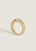 Pavé Ribbed Dome Ring Diamond sold by Kinn