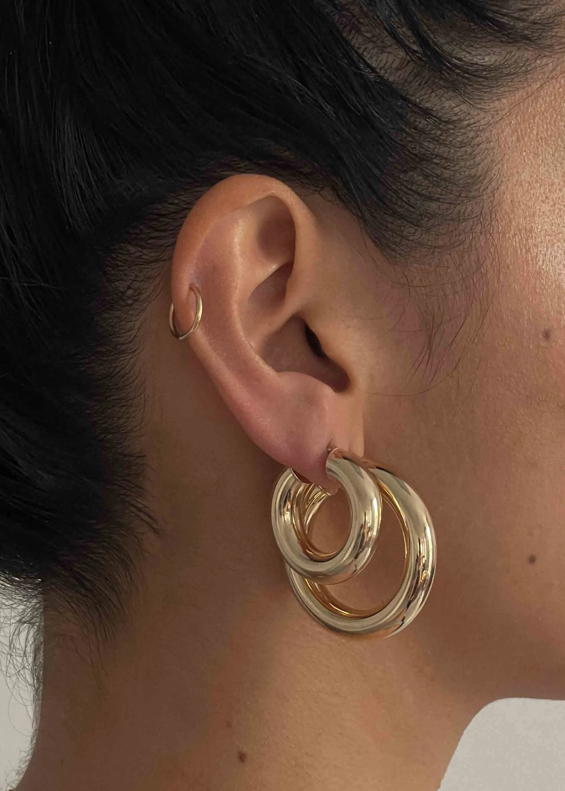 Bold Hoop Earrings Large sold by Kinn product image thumbnail 5