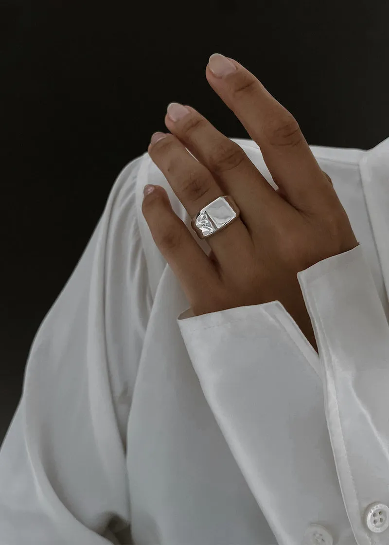 Orion Signet Ring Silver sold by Kinn product image thumbnail 5