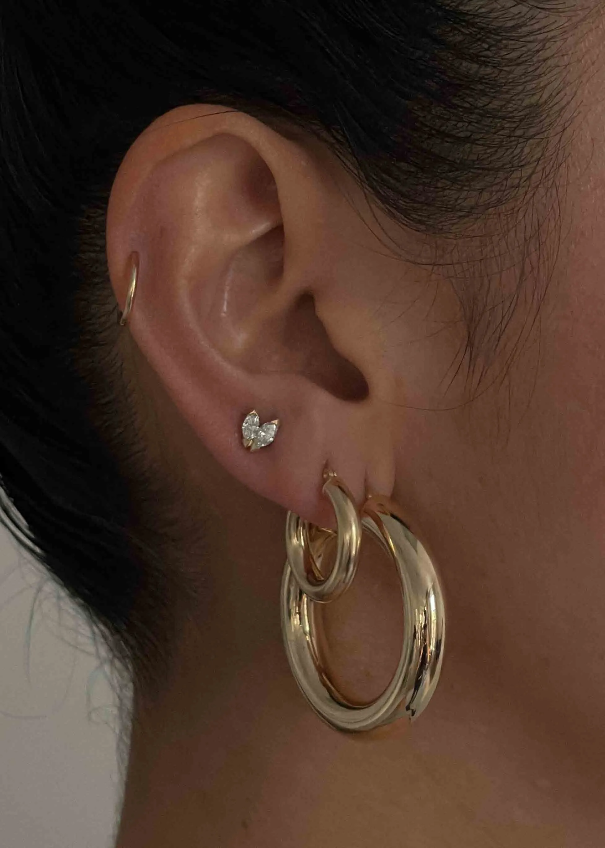 Bold Hoop Earrings Large sold by Kinn product image thumbnail 4