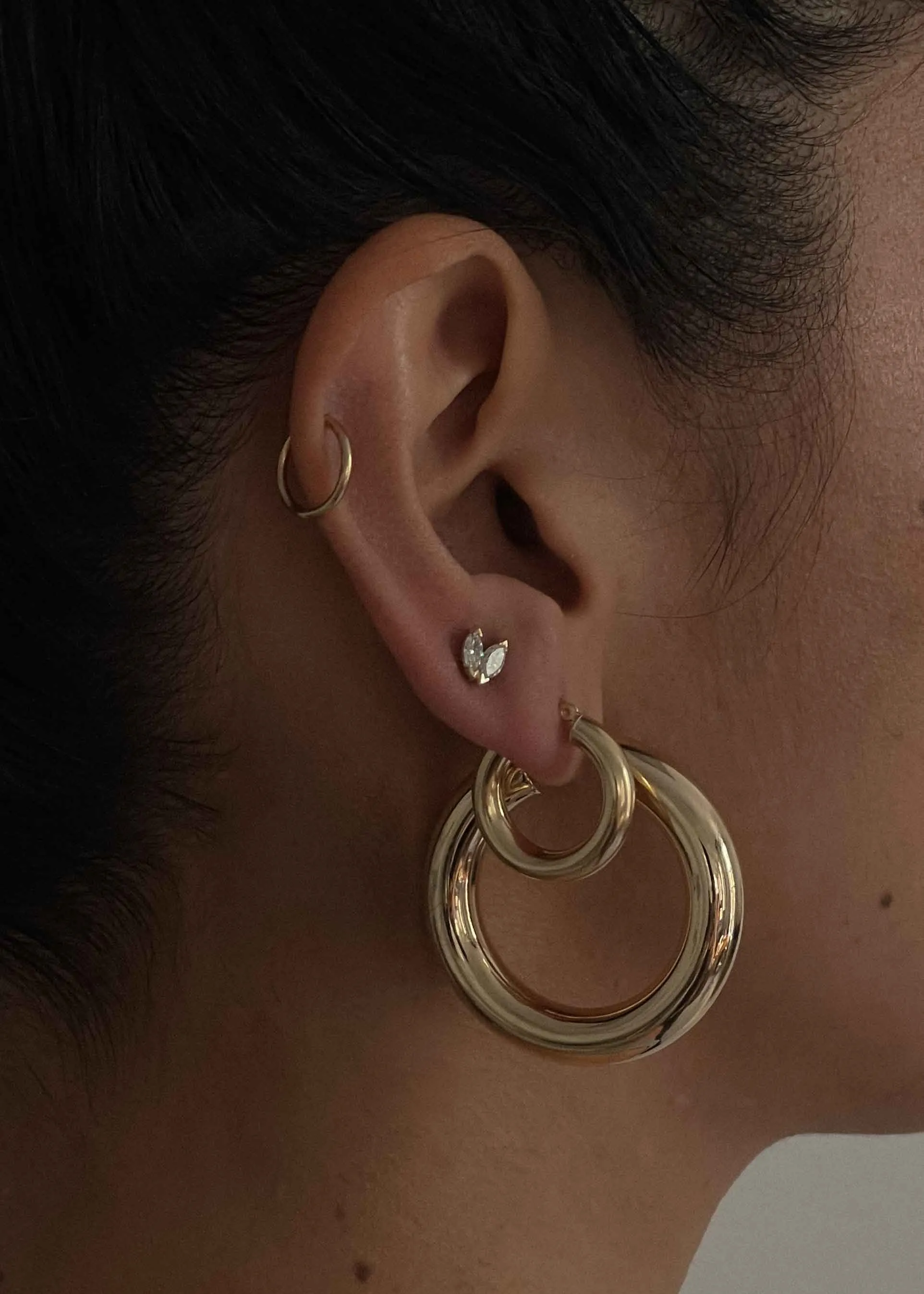 Bold Hoop Earrings Large sold by Kinn product image thumbnail 2