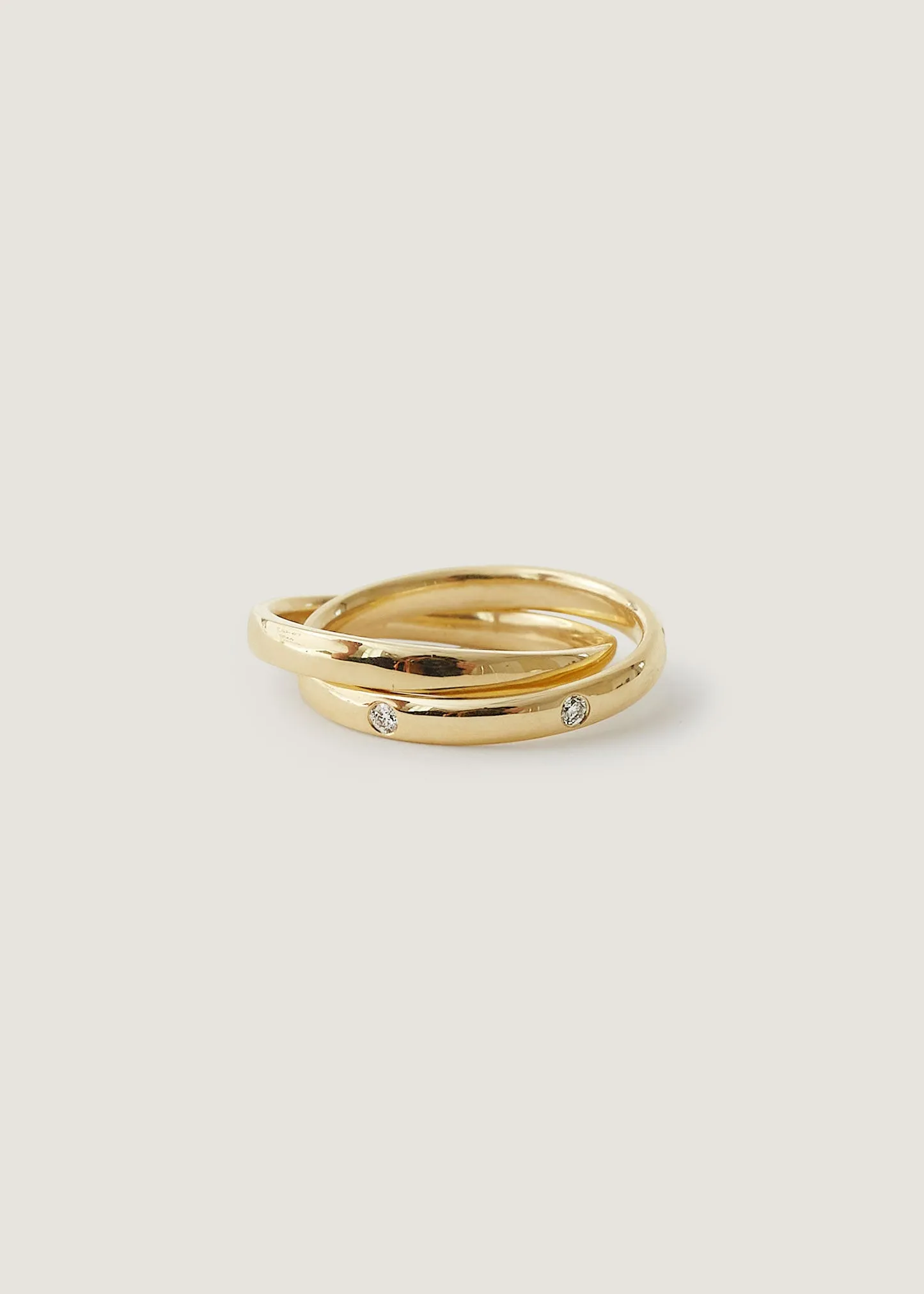 L'Amour Interlocking Ring Gold sold by Kinn