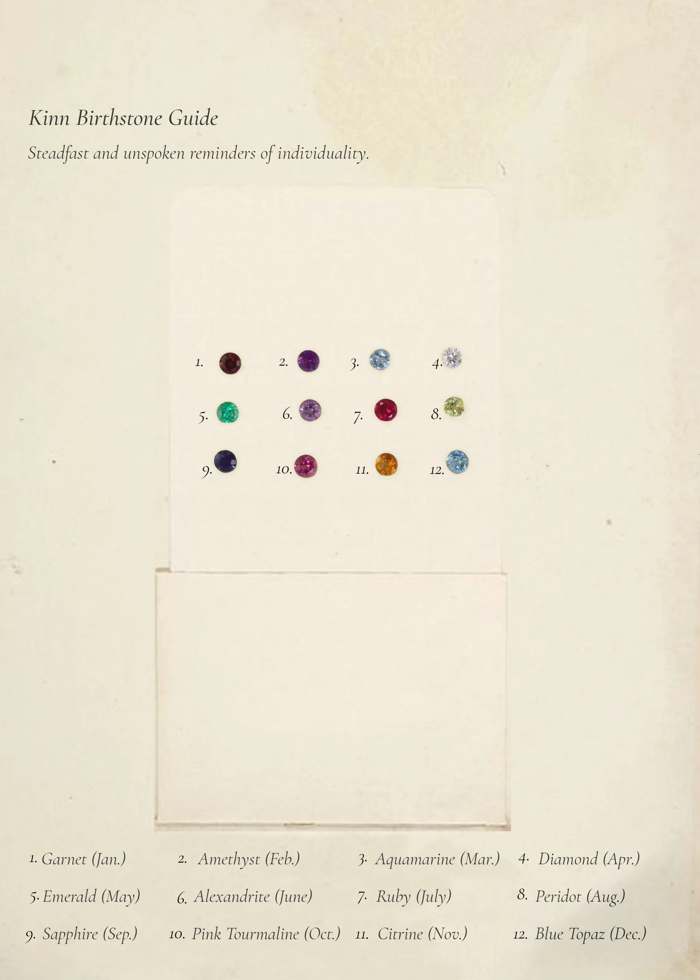 Ma-eum Birthstone Charm Sapphire sold by Kinn product image thumbnail 4