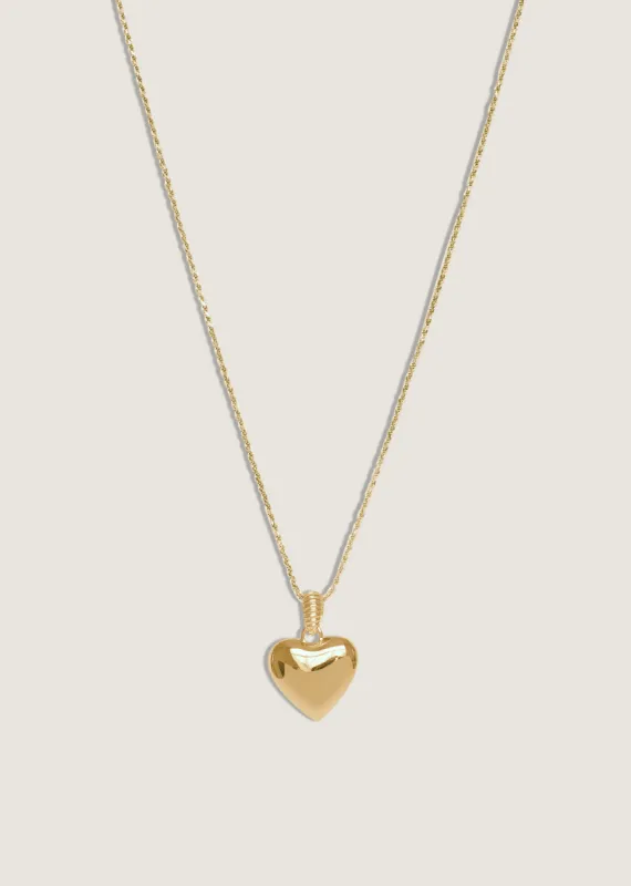 Petite Close To My Heart Necklace Gold sold by Kinn
