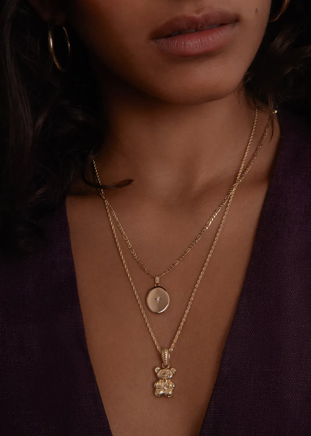 Maison Oval Locket Necklace Diamond sold by Kinn product image thumbnail 5