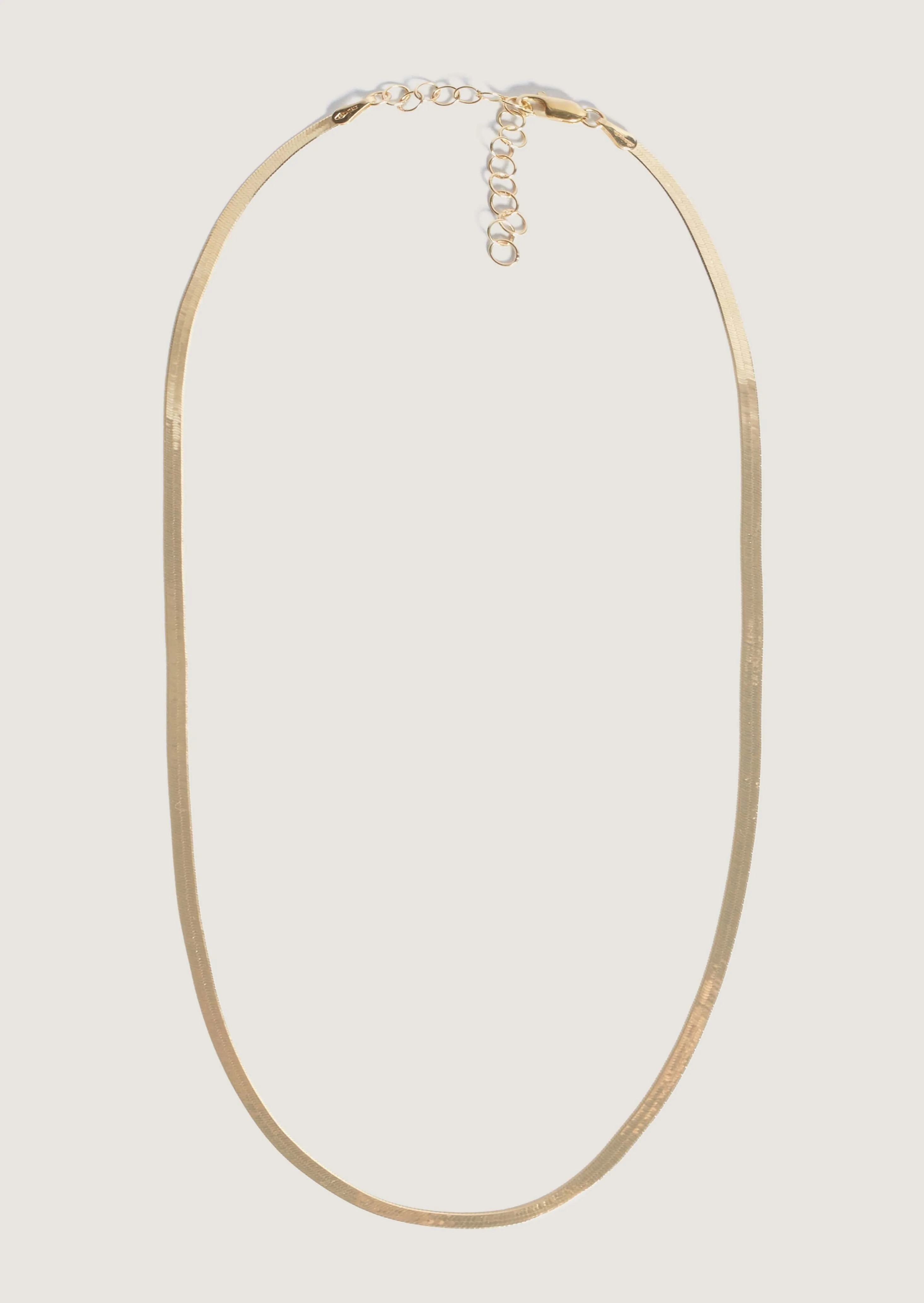 Petite Carter Herringbone Chain Necklace sold by Kinn product image thumbnail 3