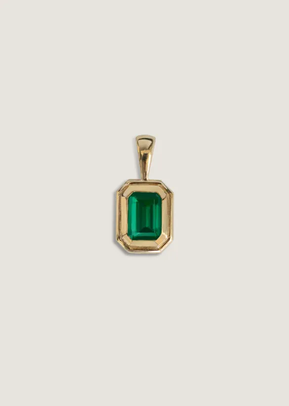 Brooklyn Emerald Cut Pendant Emerald sold by Kinn