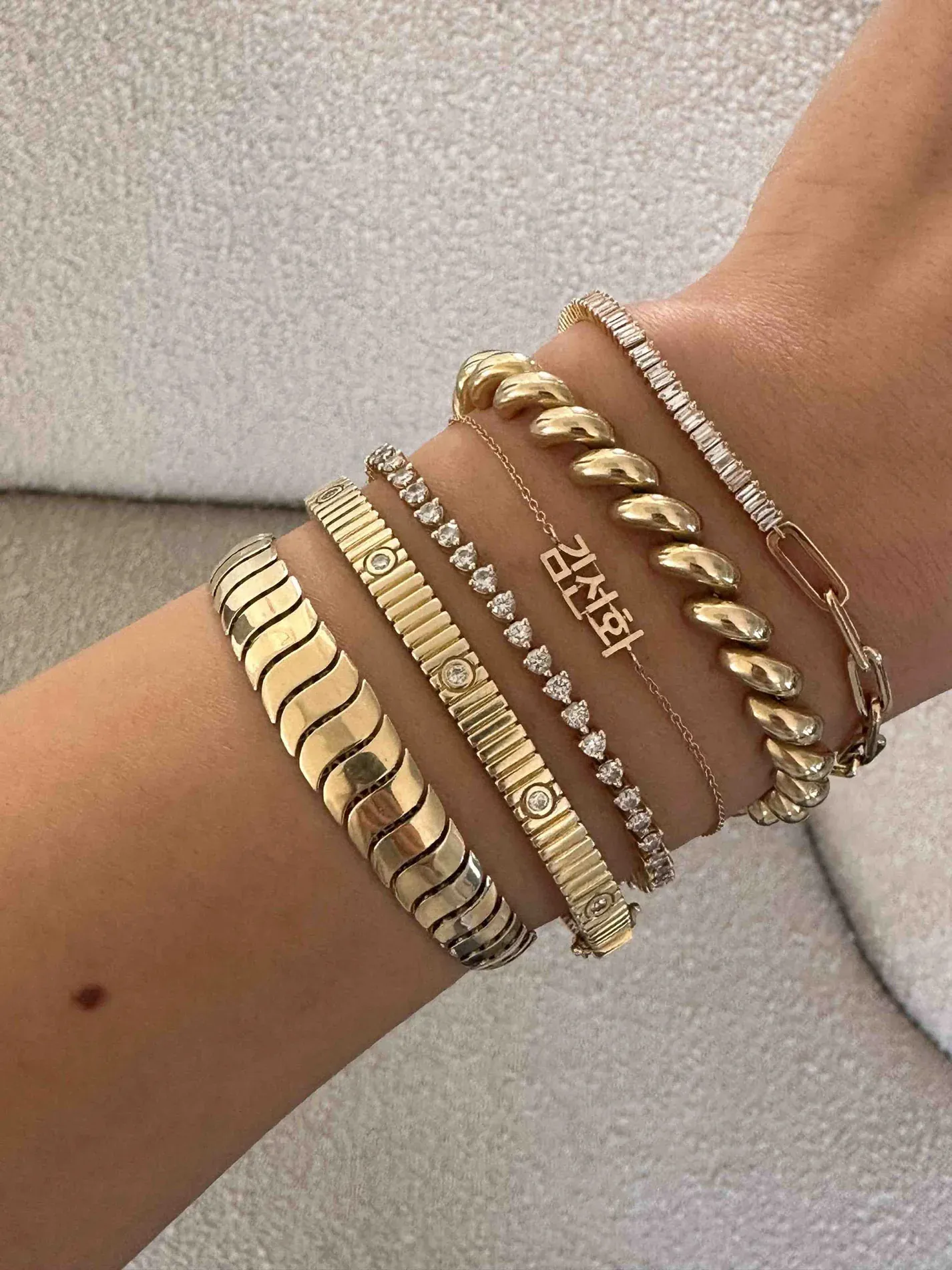 Dear Kaia Nameplate Bracelet & Necklace Stack sold by Kinn product image thumbnail 4