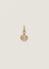Petite Diamond Ribbed Heart Pendant sold by Kinn