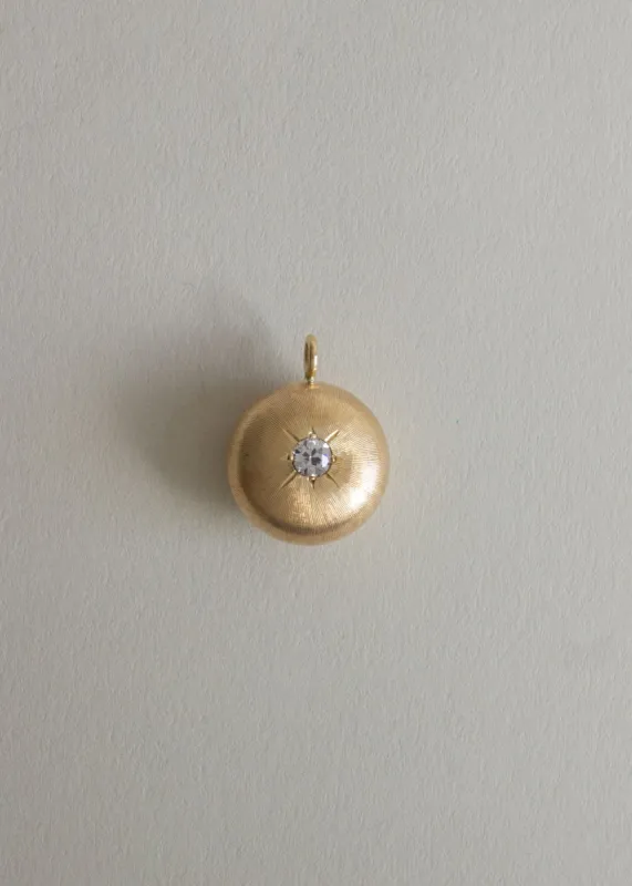 Vintage Puffed Diamond Pendant sold by Kinn