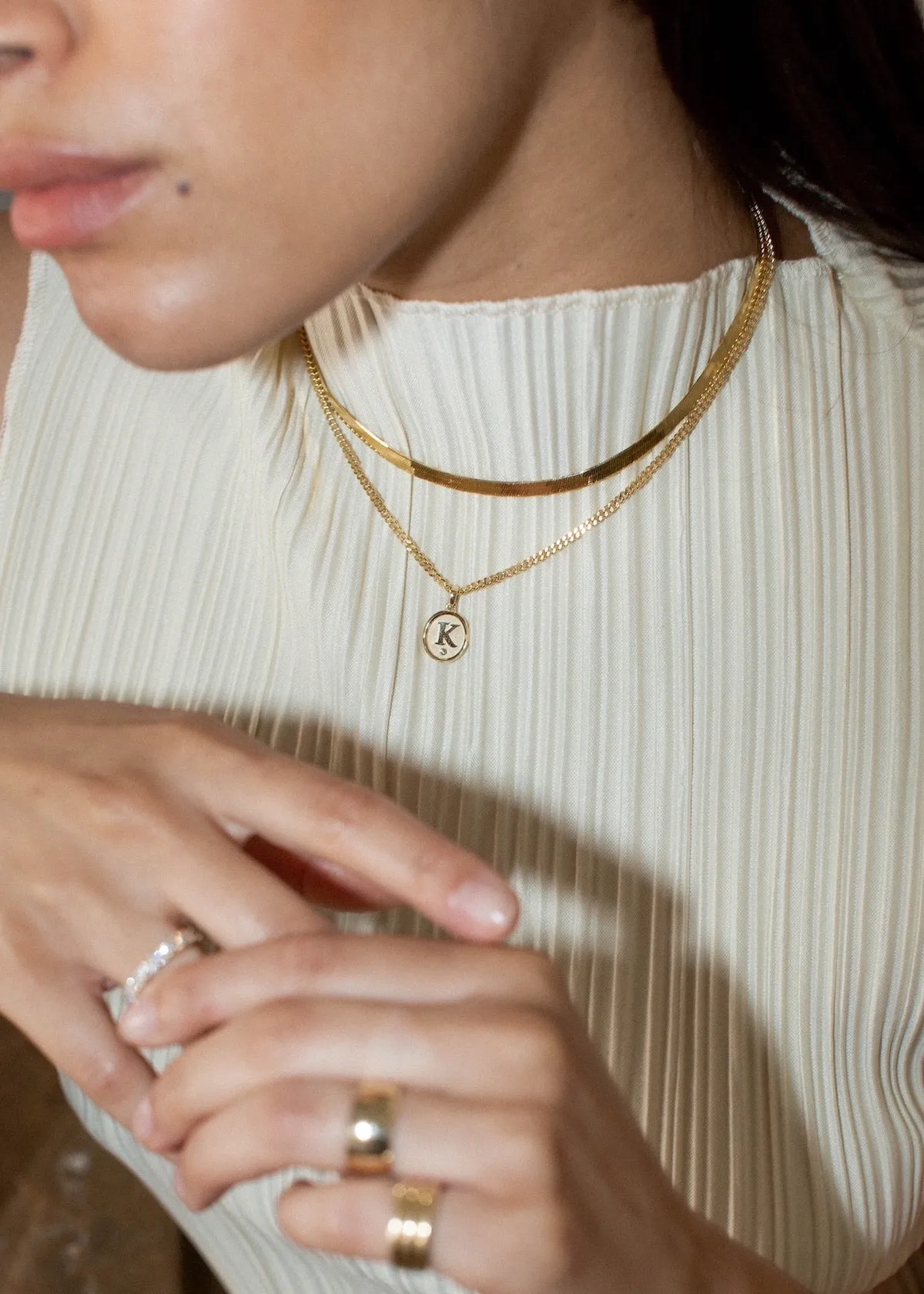 Love Letter Diamond Necklace Curb Chain sold by Kinn product image thumbnail 2