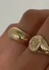Bold Classic Hollow Signet Ring sold by Kinn