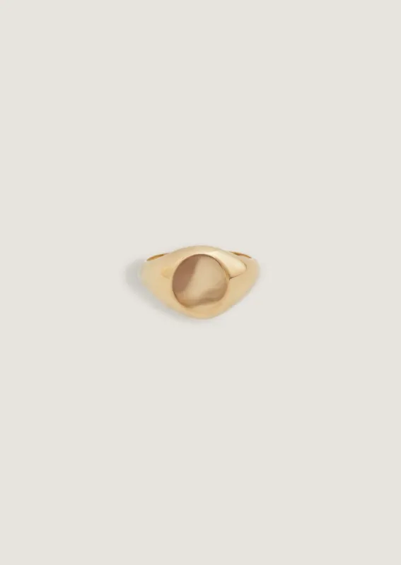 Bold Classic Hollow Signet Ring sold by Kinn