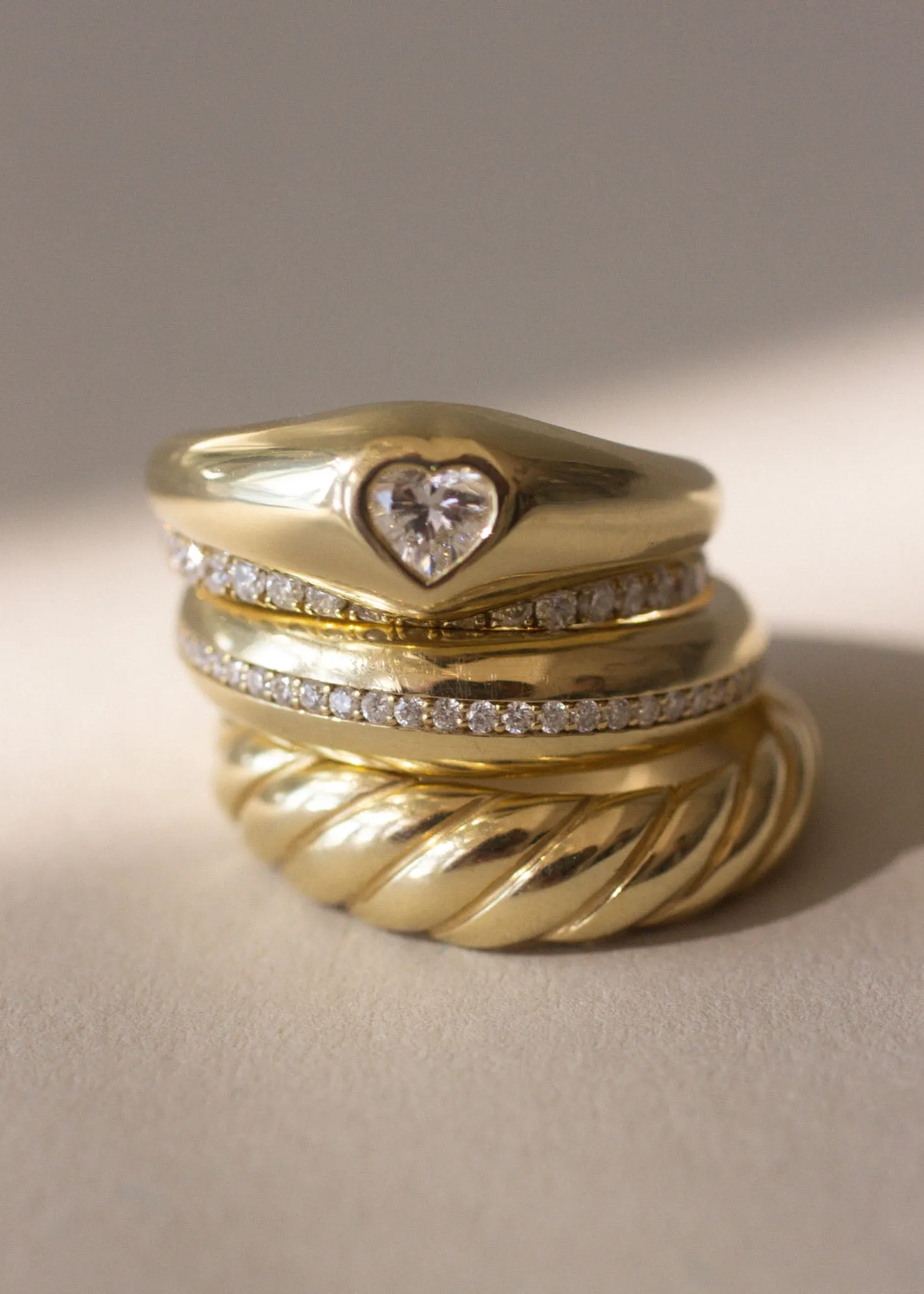Heart Signet Ring Diamond sold by Kinn product image thumbnail 3