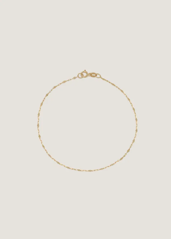 Diamond Cut Rolo Chain Bracelet sold by Kinn