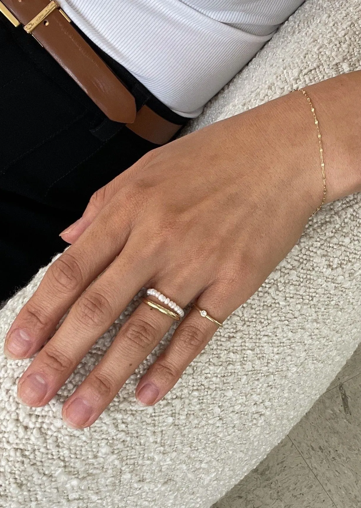 Diamond Cut Rolo Chain Bracelet sold by Kinn product image thumbnail 3