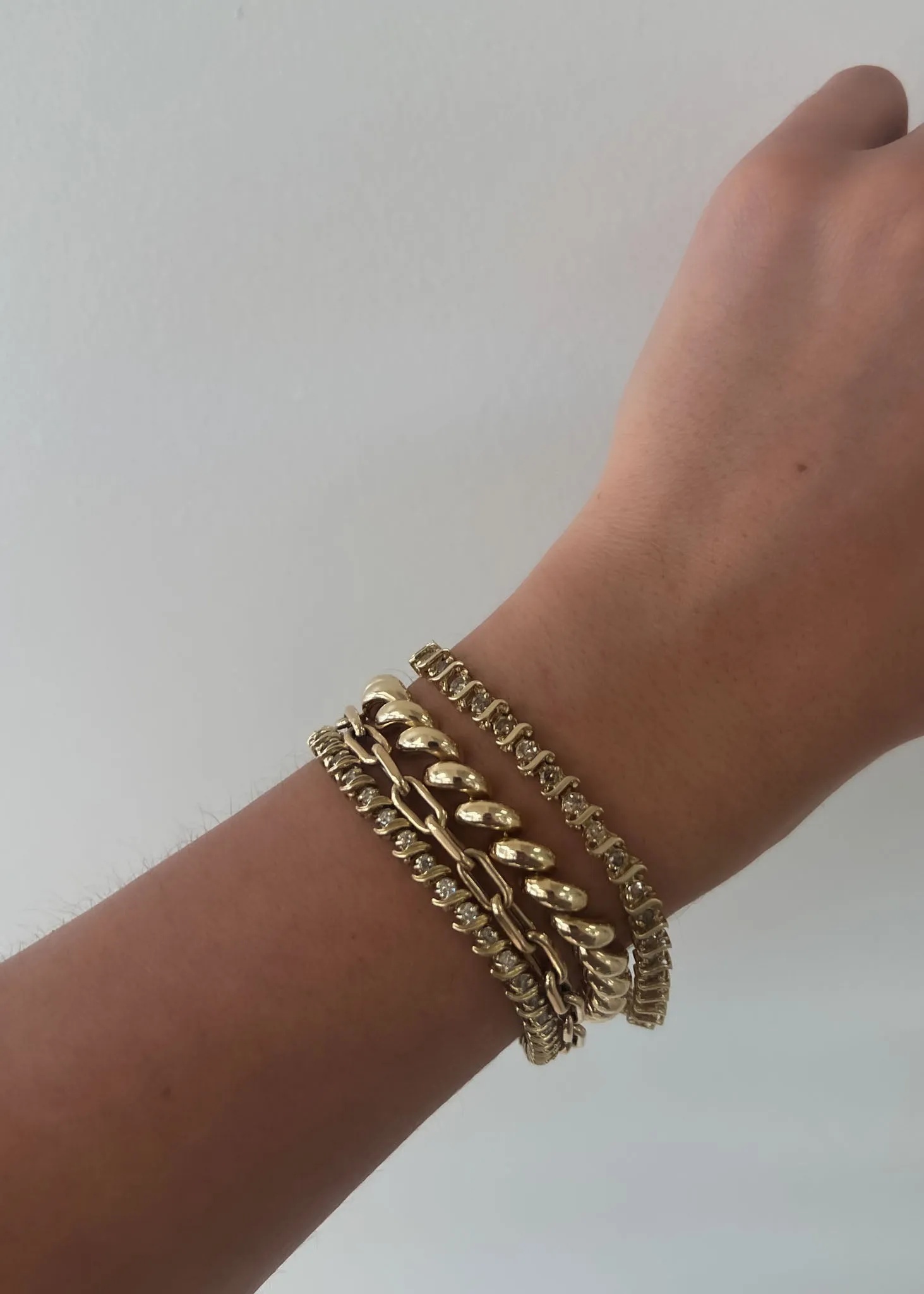 Vintage S Link Tennis Bracelet I sold by Kinn product image thumbnail 4