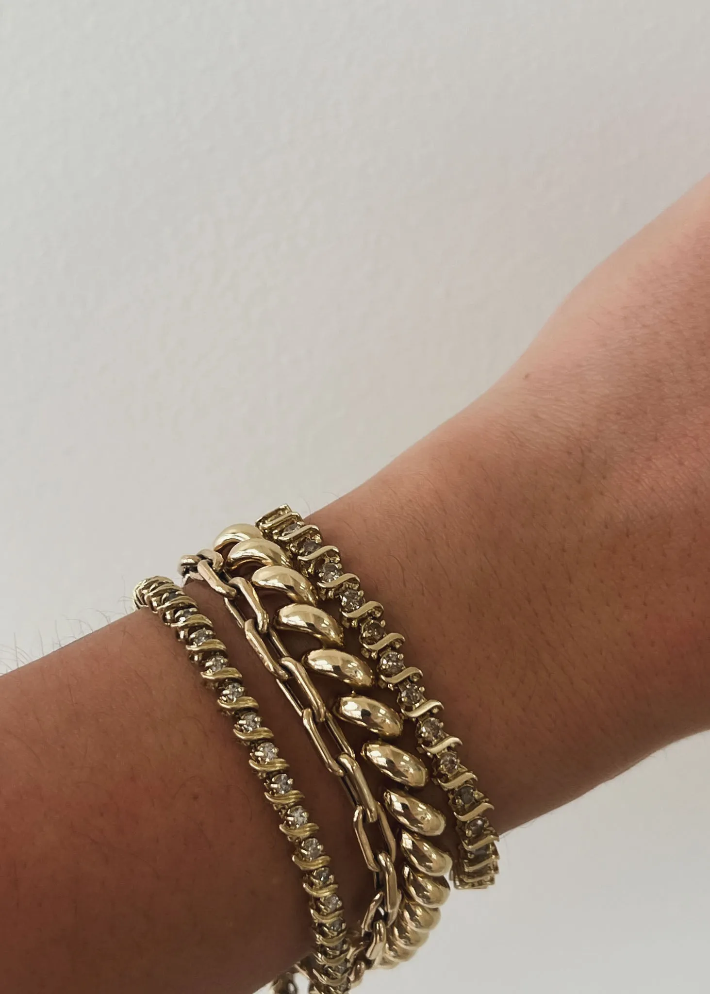 Vintage S Link Tennis Bracelet I sold by Kinn product image thumbnail 2