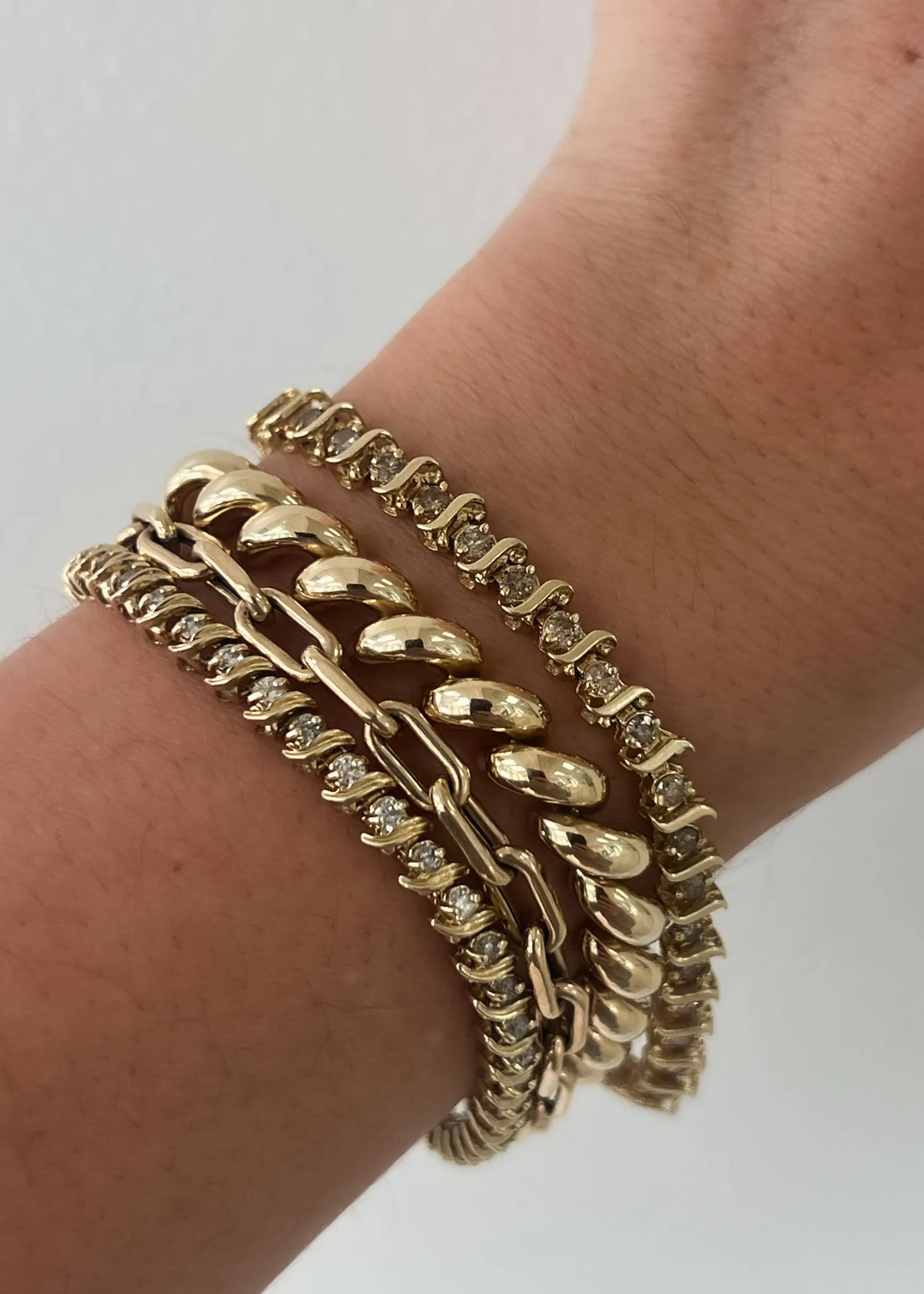 Vintage S Link Tennis Bracelet I sold by Kinn product image thumbnail 3