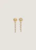 Five Stone Chain Earrings Diamond sold by Kinn