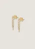 Five Stone Chain Earrings Diamond sold by Kinn
