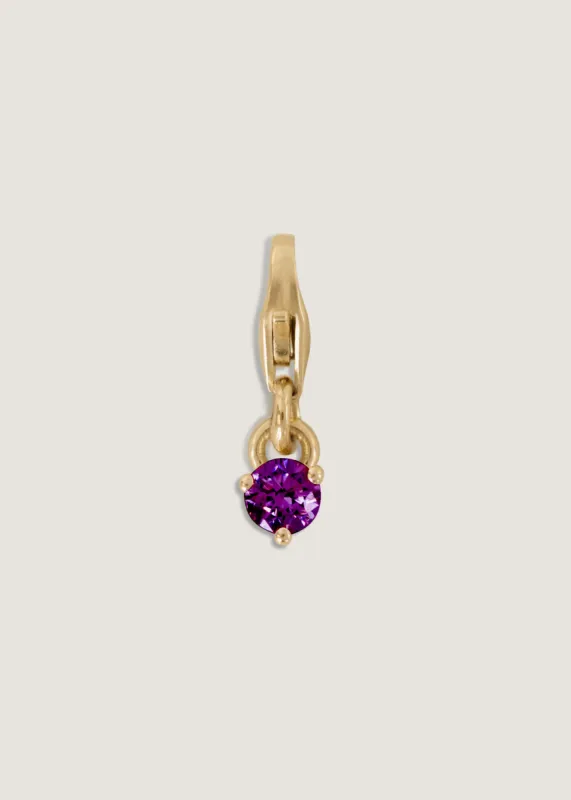 Ma-eum Birthstone Charm Amethyst sold by Kinn