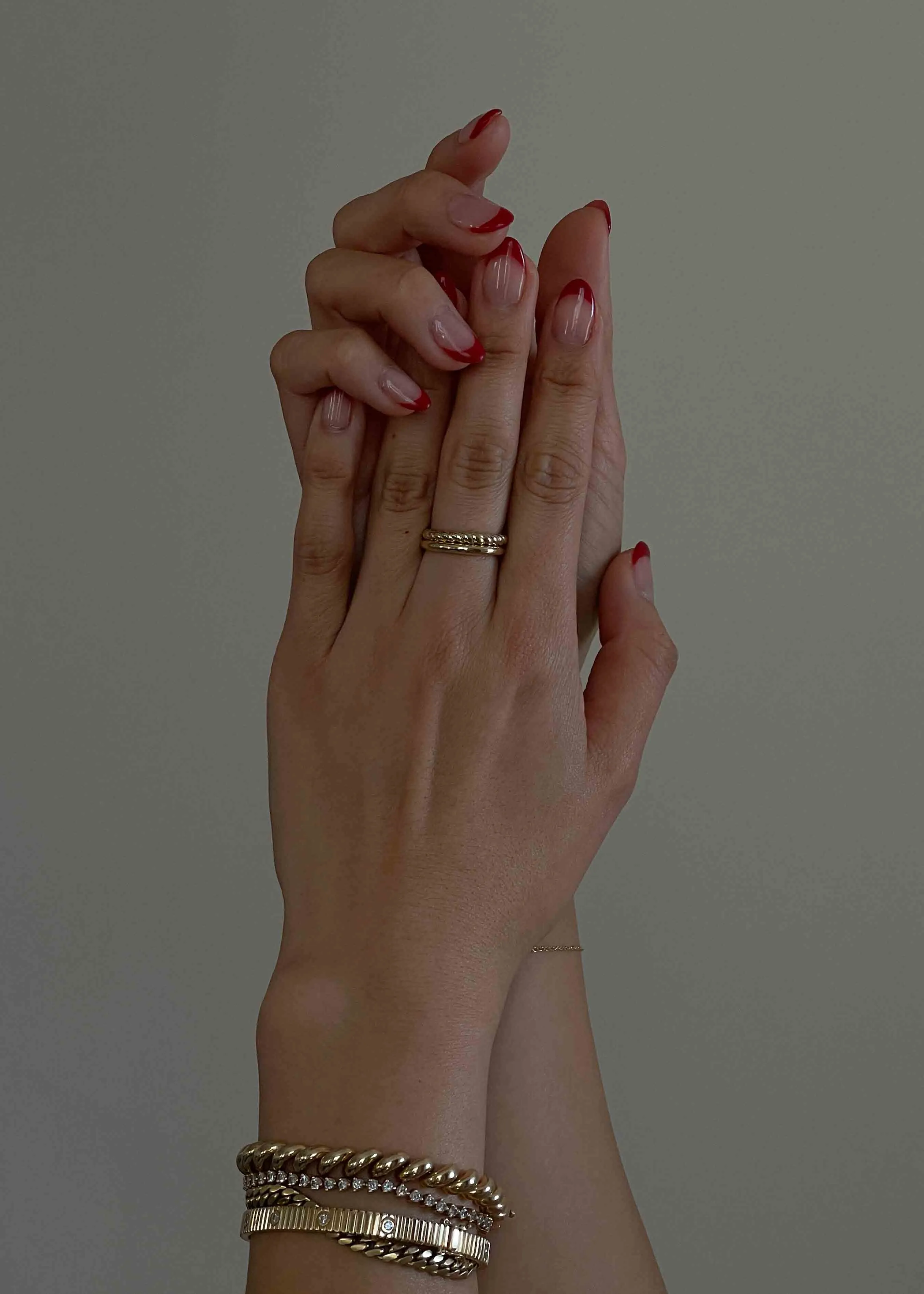 Claudine Twist & Pauline Ellipse Ring Stack sold by Kinn product image thumbnail 2