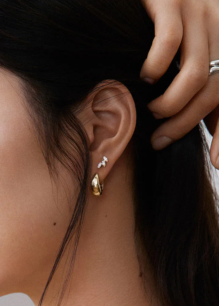 Teardrop Hoop Earrings sold by Kinn product image thumbnail 5