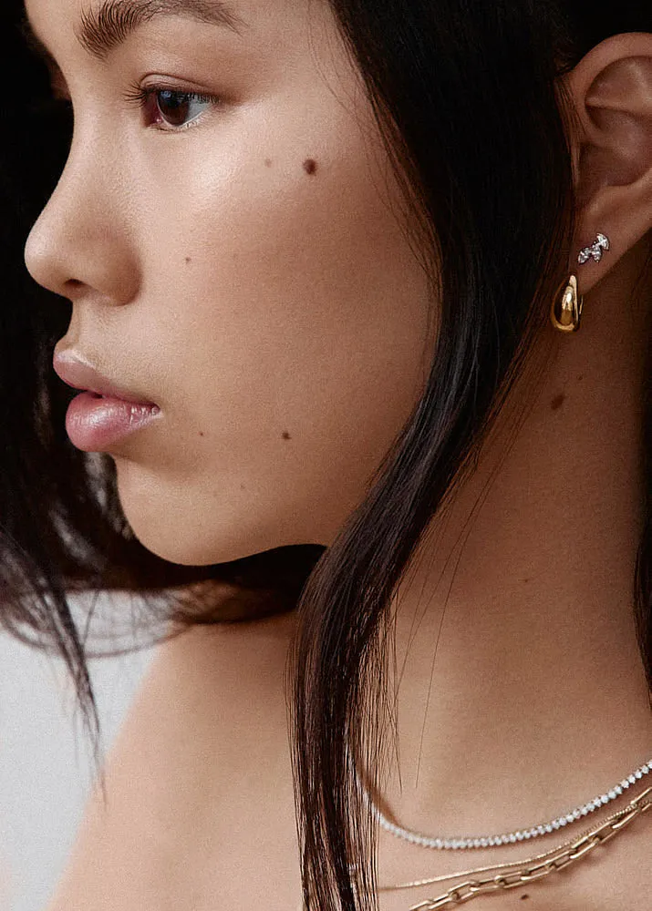 Teardrop Hoop Earrings sold by Kinn product image thumbnail 4