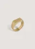 Vivian Ribbed Signet Ring sold by Kinn