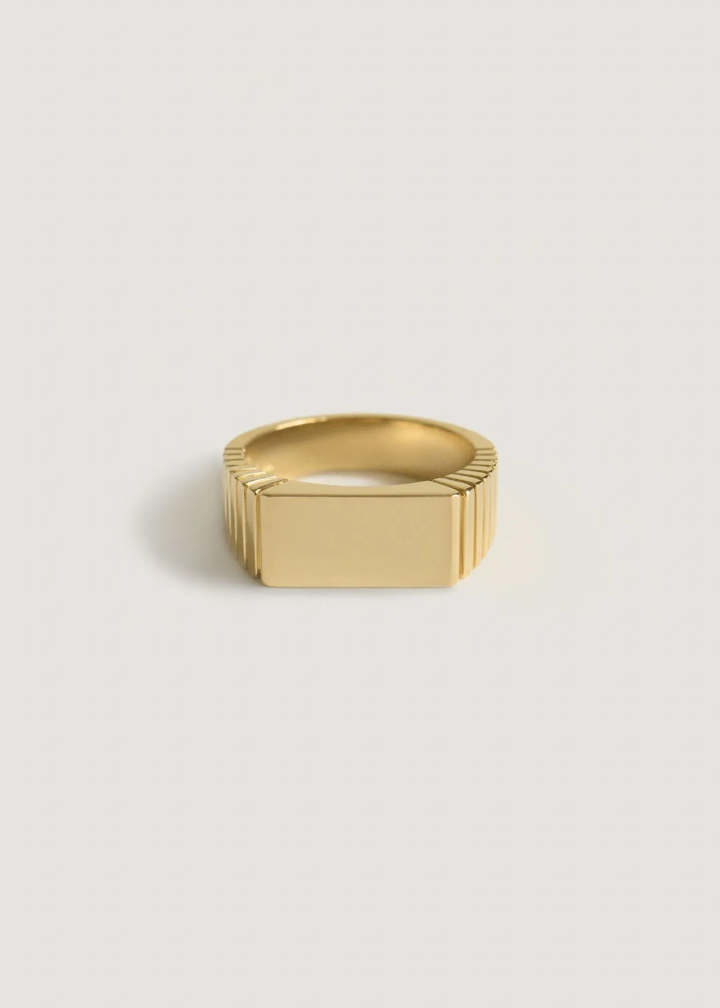 Vivian Ribbed Signet Ring sold by Kinn product image thumbnail 3
